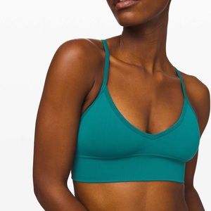 Lululemon Ebb to Street Sport Bra Teal